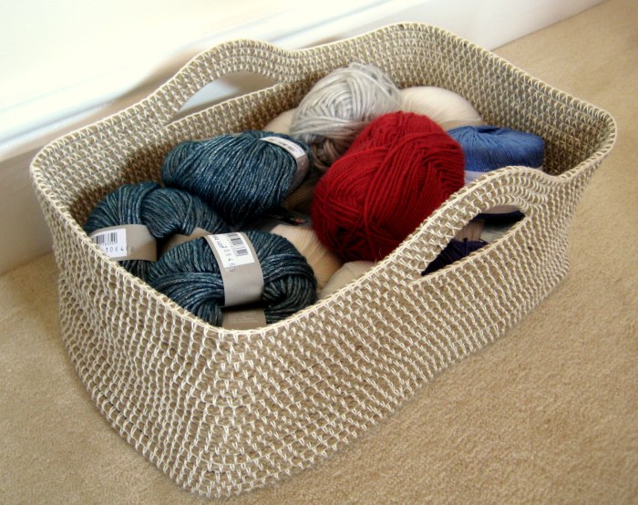 Customisable Crochet Basket