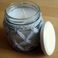 Crochet Jar Cover III: Lattice Effect