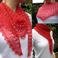 Summer Sprigs Lace Scarf