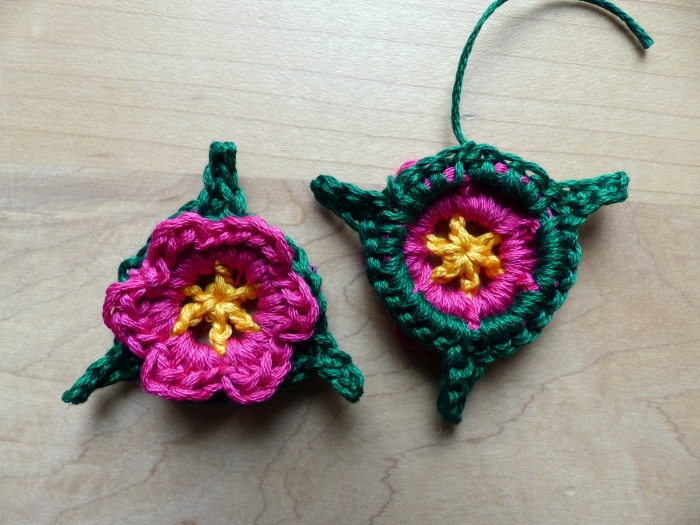 Round 4 of Baby Barefoot Flower Sandals - free crochet pattern from Make My Day Creative