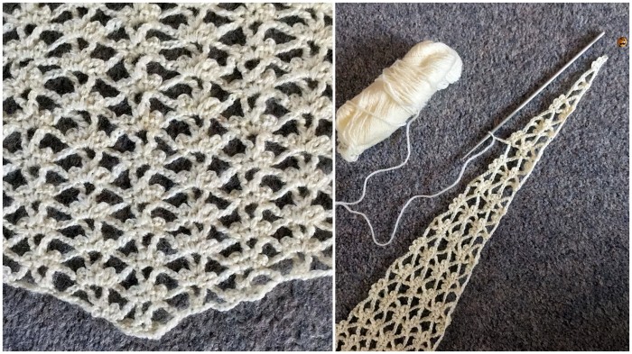 Winter Buds Scarf - free crochet pattern